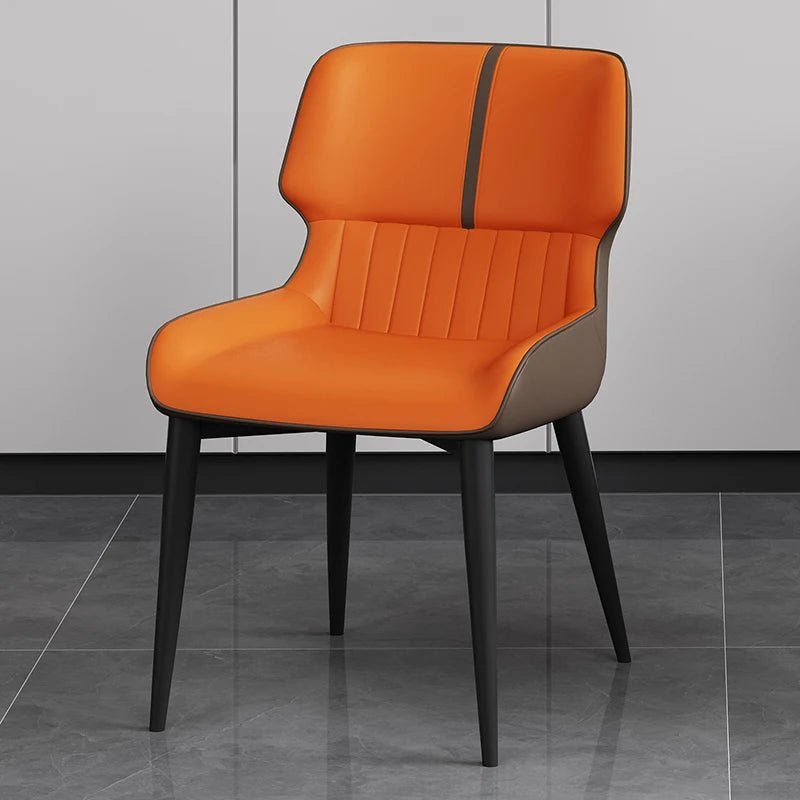 MARME Nordic Leather Dining Chair - MOOAZAA 