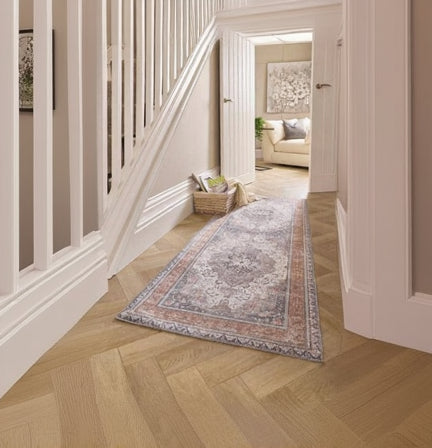 Washable Rug Medallion Design