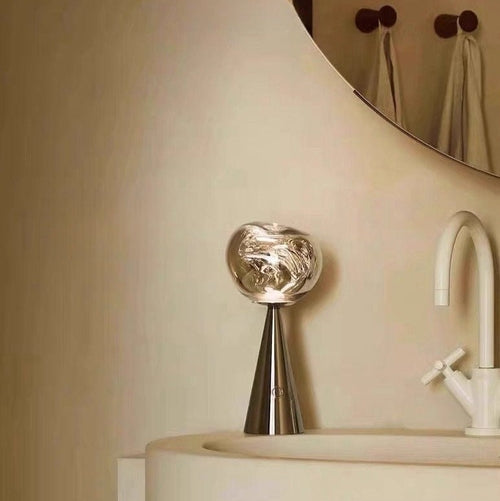 Decorative object on a sink with a neutral background