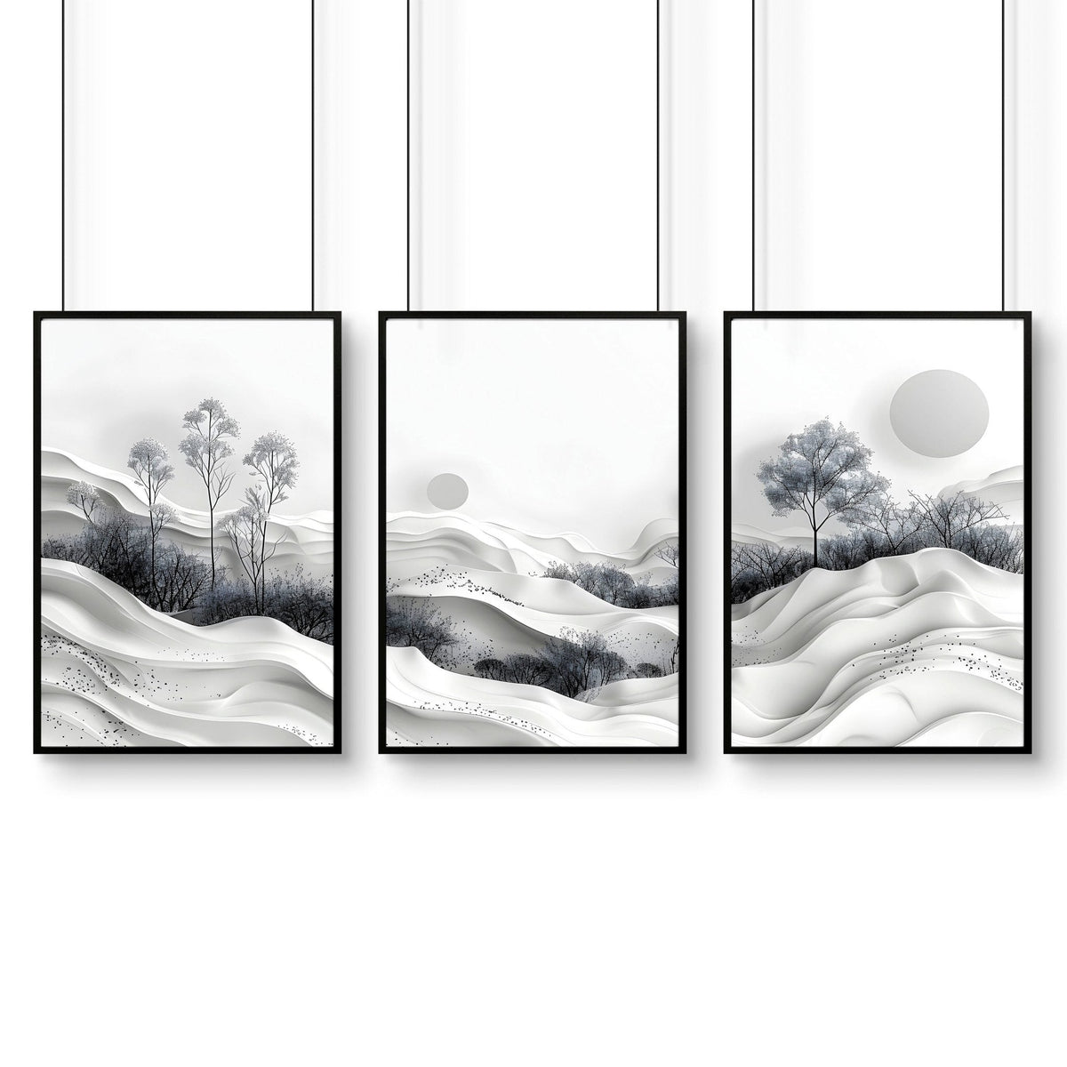 Mens Bedroom Art | Set of 3 Wall Art Prints