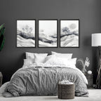 Mens Bedroom Art | Set of 3 Wall Art Prints