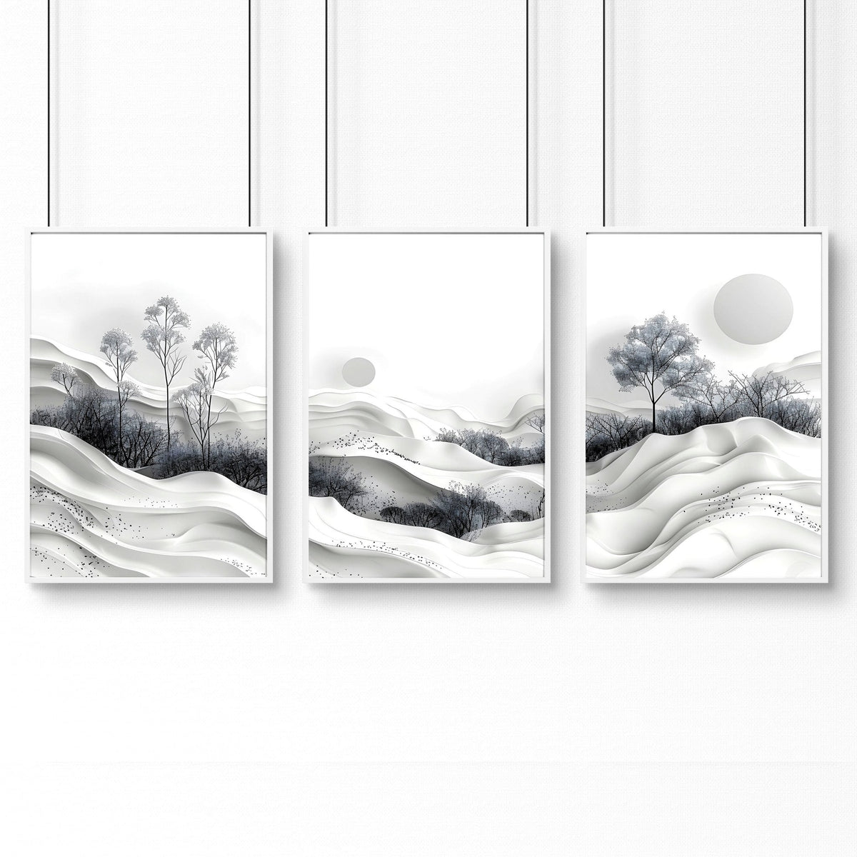 Mens Bedroom Art | Set of 3 Wall Art Prints