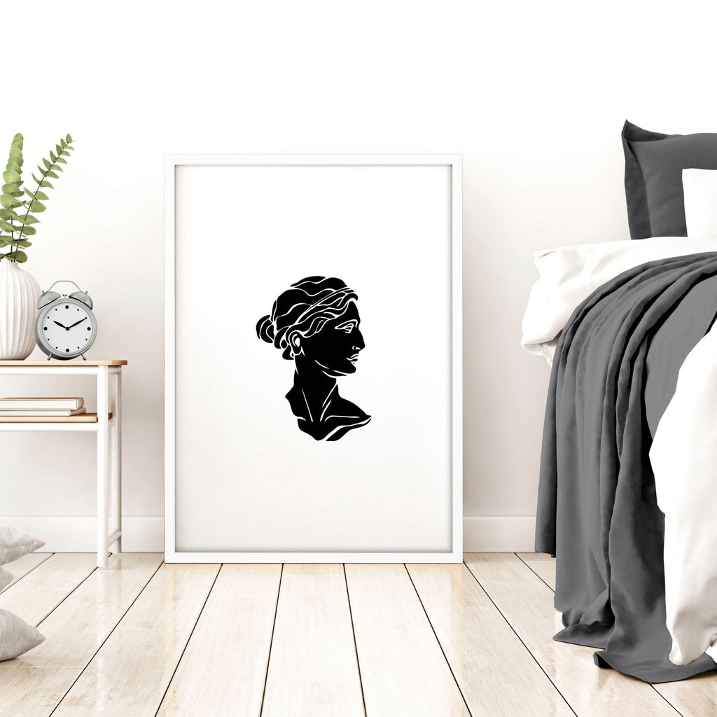 Minimalist Decor Bedroom | Set of 3 Sculpture Wall art Prints