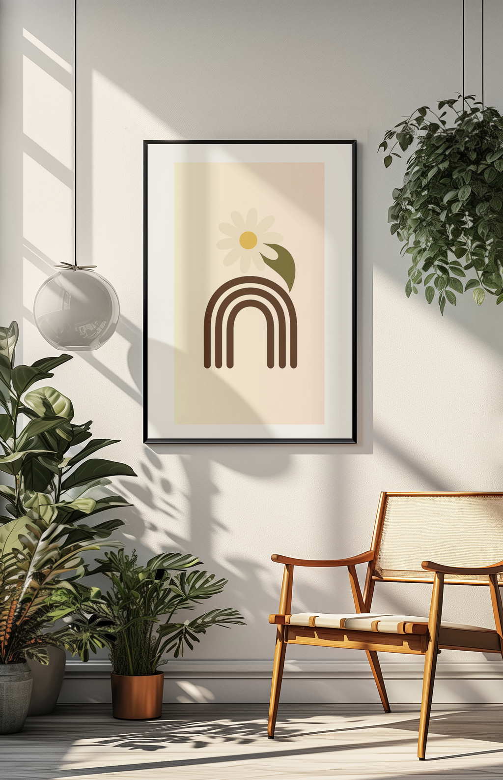 Minimalist Floral Daisy Print