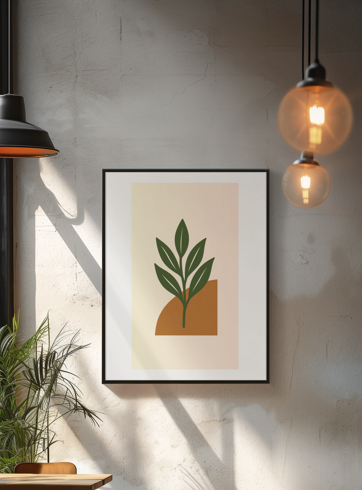 Botanical Wall Art - Green Leaf Print