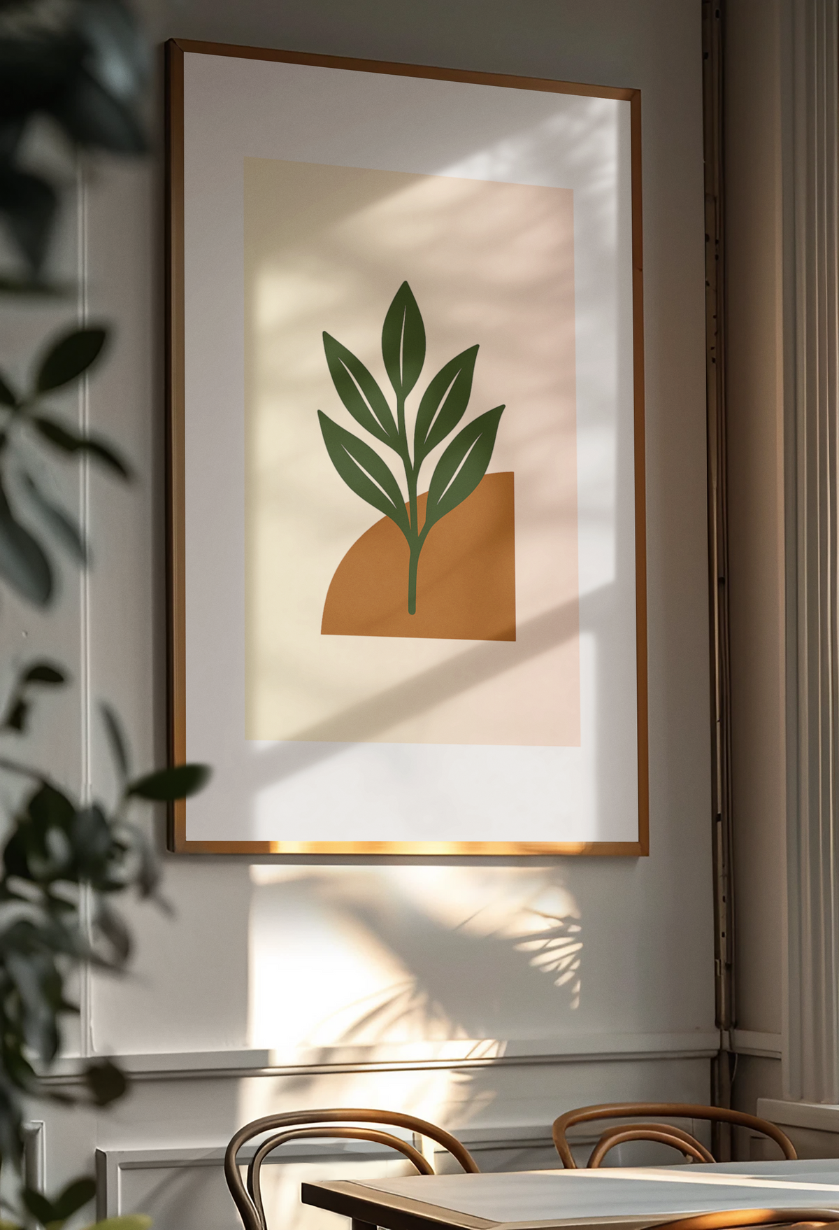 Botanical Wall Art - Green Leaf Print