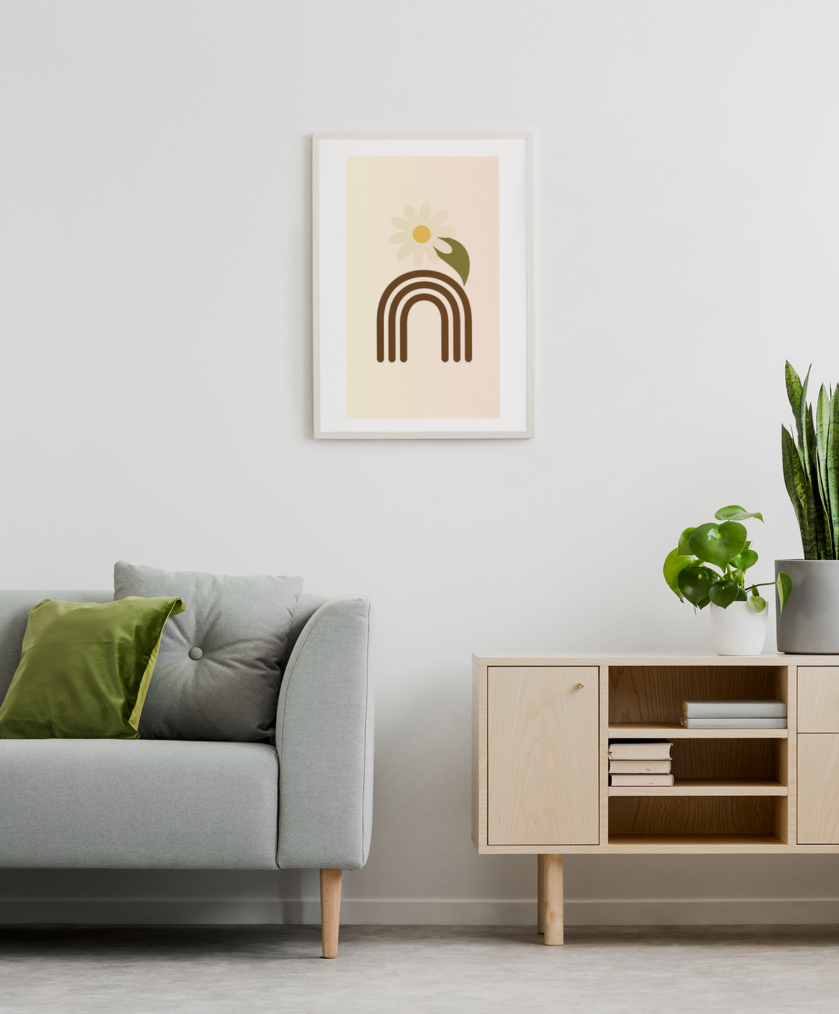 Minimalist Floral Daisy Print
