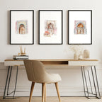 Modern Artwork For Walls | Set of 3 Moroccan Inspired Wall art Prints