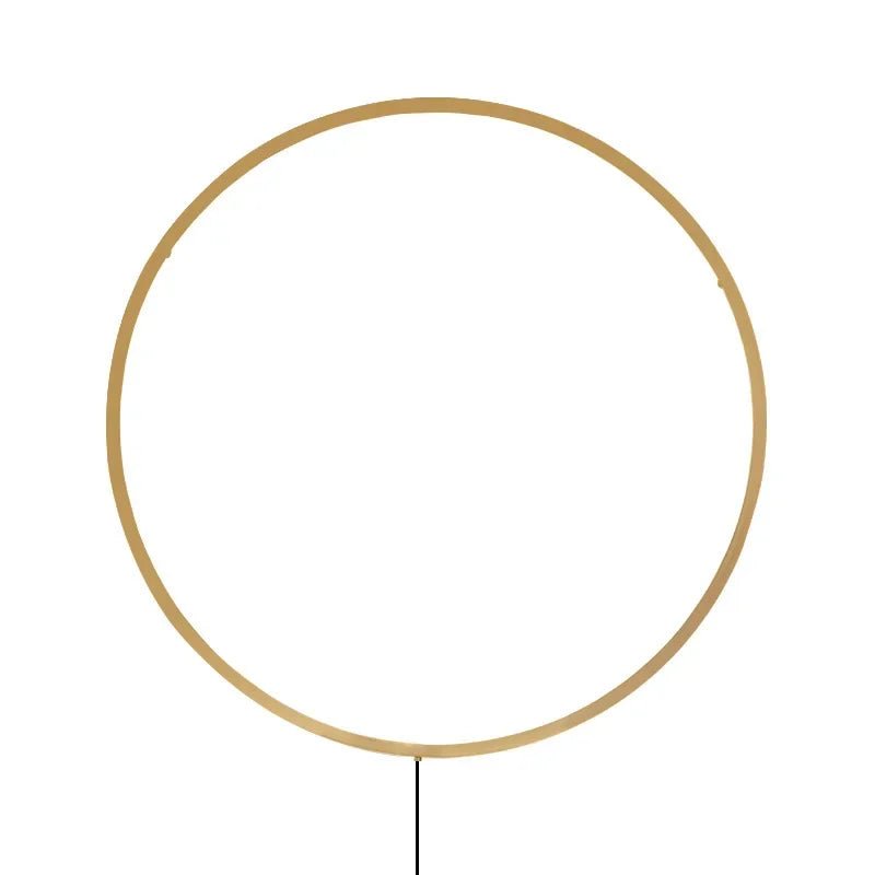 Modern Black Gold Circle LED Wall Lamp - MOOAZAA