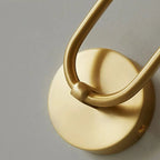 Modern Brass & Black LED Wall Lamp – Double Light Wall Sconce - MOOAZAA