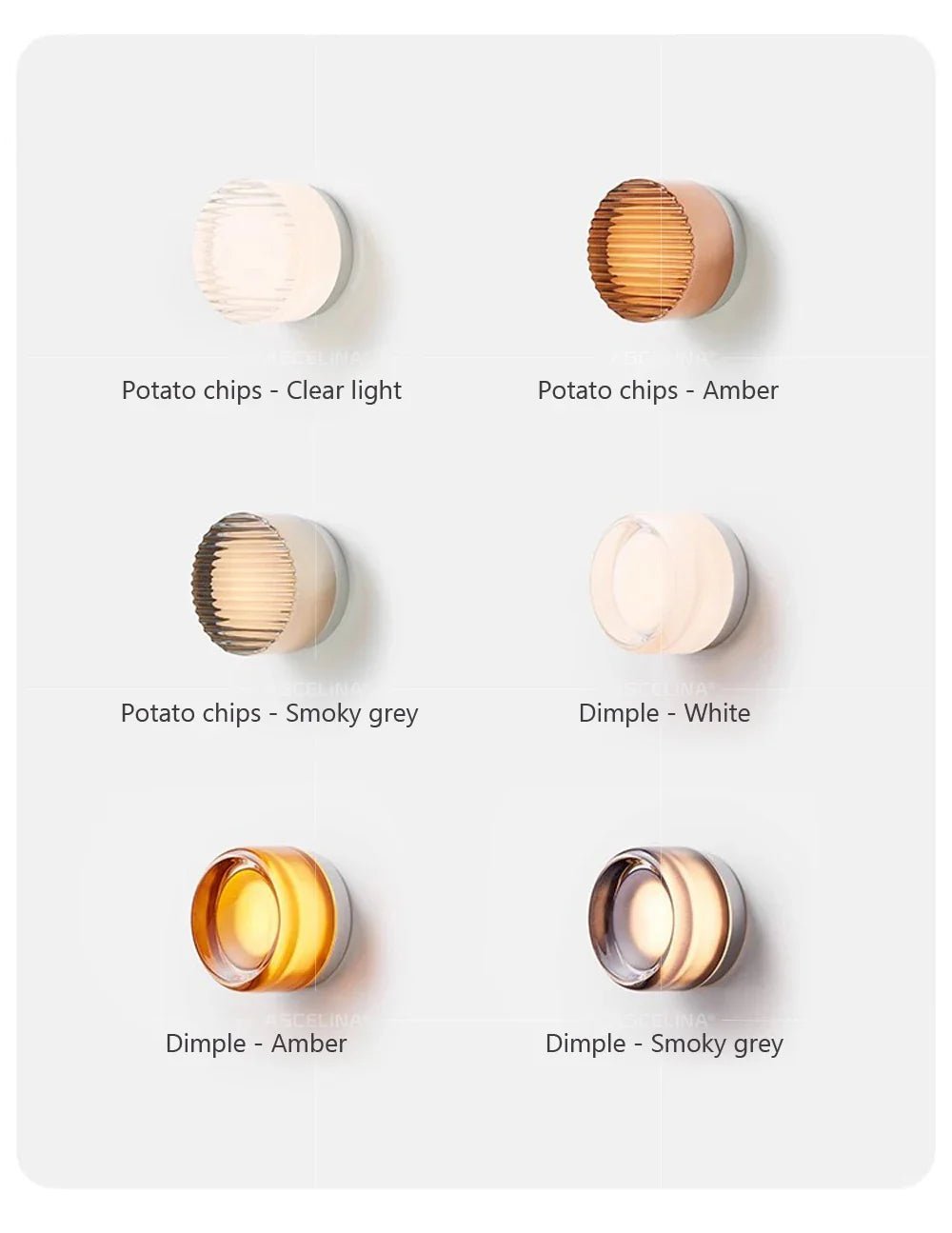 Modern Jelly LED Wall Lamp – Round Glass Wall Light - MOOAZAA