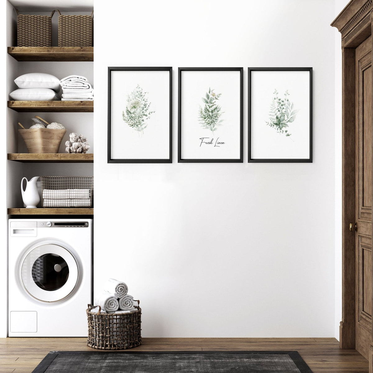 Laundry Room Artwork | Set of 3 French Country Prints