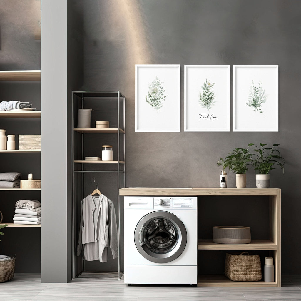 Laundry Room Artwork | Set of 3 French Country Prints