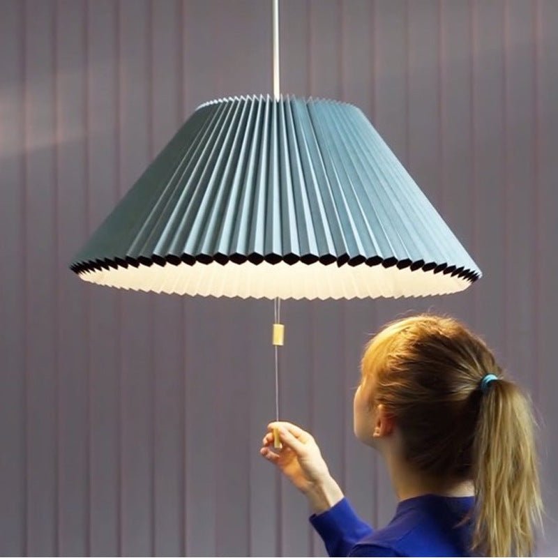 Modern Nordic Living Room Dining Room Pleated Deformation Chandelier - MOOAZAA