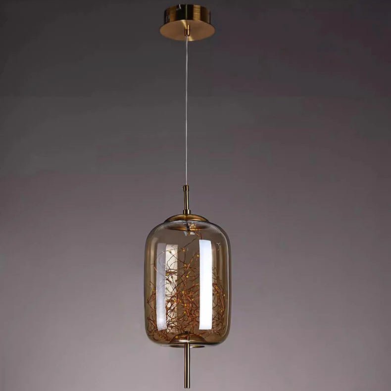 Modern Starry Sky Glass LED Pendant Light – Luxury Hanging Ceiling Lamp - MOOAZAA