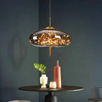 Modern Starry Sky Glass LED Pendant Light – Luxury Hanging Ceiling Lamp - MOOAZAA