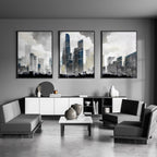 Contemporary Wall Art UK | Set of 3 Skyscraper Prints