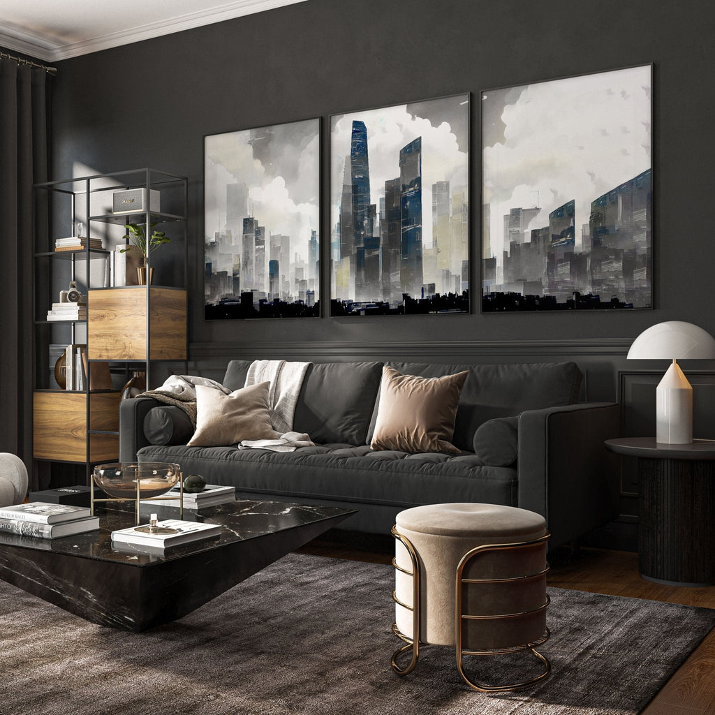 Contemporary Wall Art UK | Set of 3 Skyscraper Prints