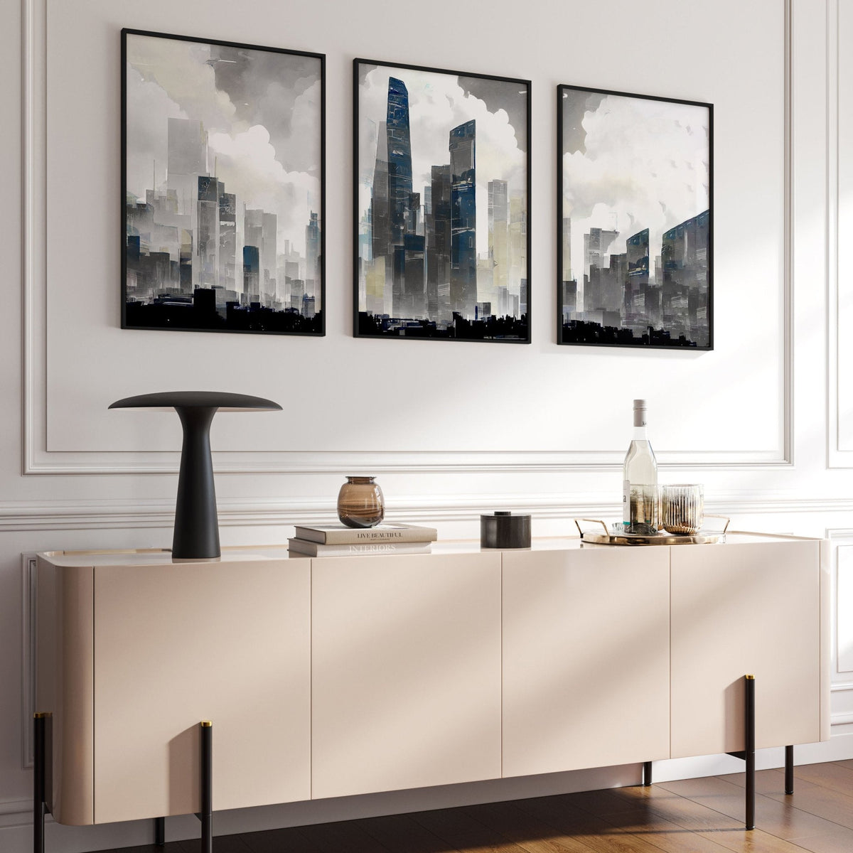 Contemporary Wall Art UK | Set of 3 Skyscraper Prints