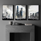 Contemporary Wall Art UK | Set of 3 Skyscraper Prints