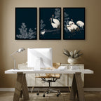 Modern Wall Art Large | Set of 3 Asian Inspired Wall art Prints