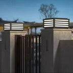 Modern Waterproof Outdoor Solar Pillar Lamp for Yard & Garden - MOOAZAA