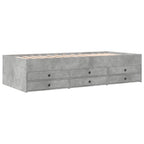 Modern Wooden 2 - in - 1 Single Size 90cm Daybed With 6 Storage Drawers Wood Sofa Beds - MOOAZAA
