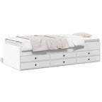 Modern Wooden 2 - in - 1 Single Size 90cm Daybed With 6 Storage Drawers Wood Sofa Beds - MOOAZAA