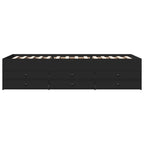 Modern Wooden 2 - in - 1 Single Size 90cm Daybed With 6 Storage Drawers Wood Sofa Beds - MOOAZAA