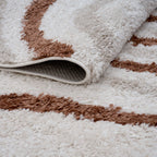 Moodi Shaggy Cream/Terra Sunhaze Rug - MOOAZAA