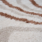 Moodi Shaggy Cream/Terra Sunhaze Rug - MOOAZAA