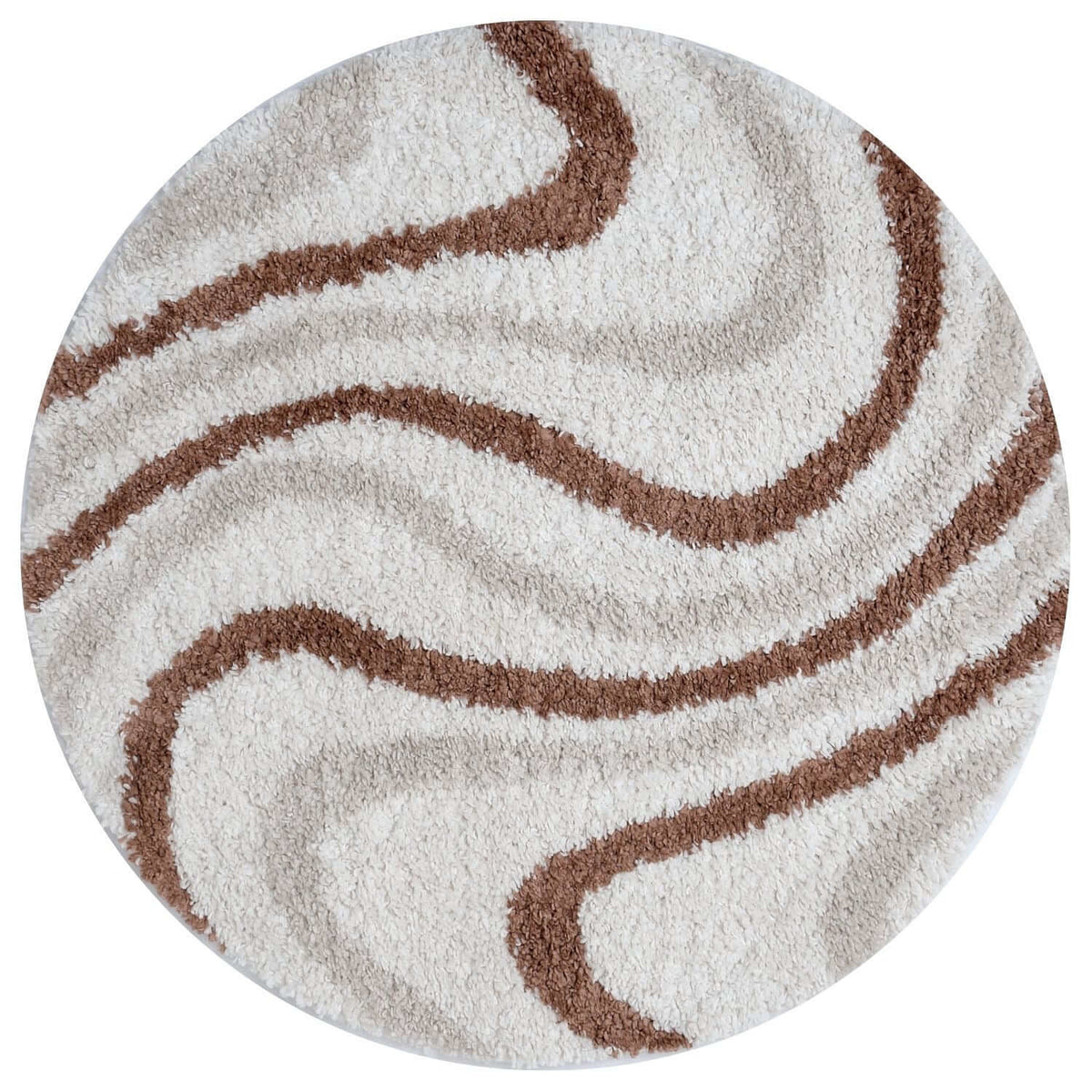 Moodi Shaggy Cream/Terra Sunhaze Rug - MOOAZAA