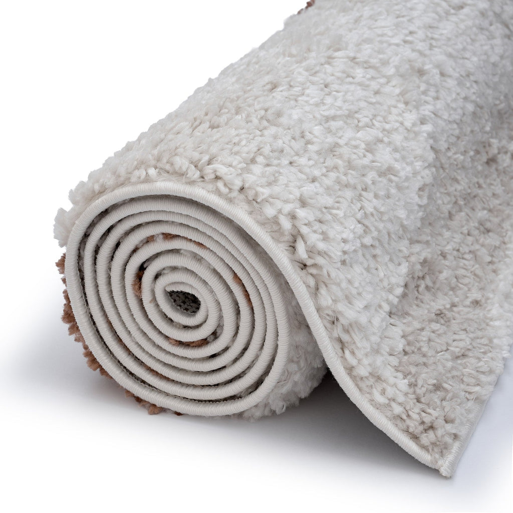 Moodi Shaggy Cream/Terra Sunhaze Rug - MOOAZAA