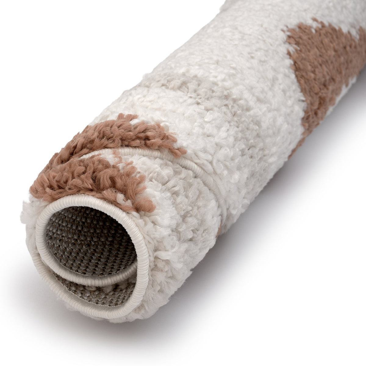 Moodi Shaggy Cream/Terra Sunhaze Rug - MOOAZAA