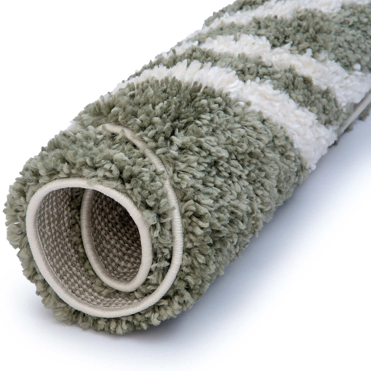Moodi Shaggy Green Reverie Rug - MOOAZAA