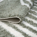 Moodi Shaggy Green Reverie Rug - MOOAZAA