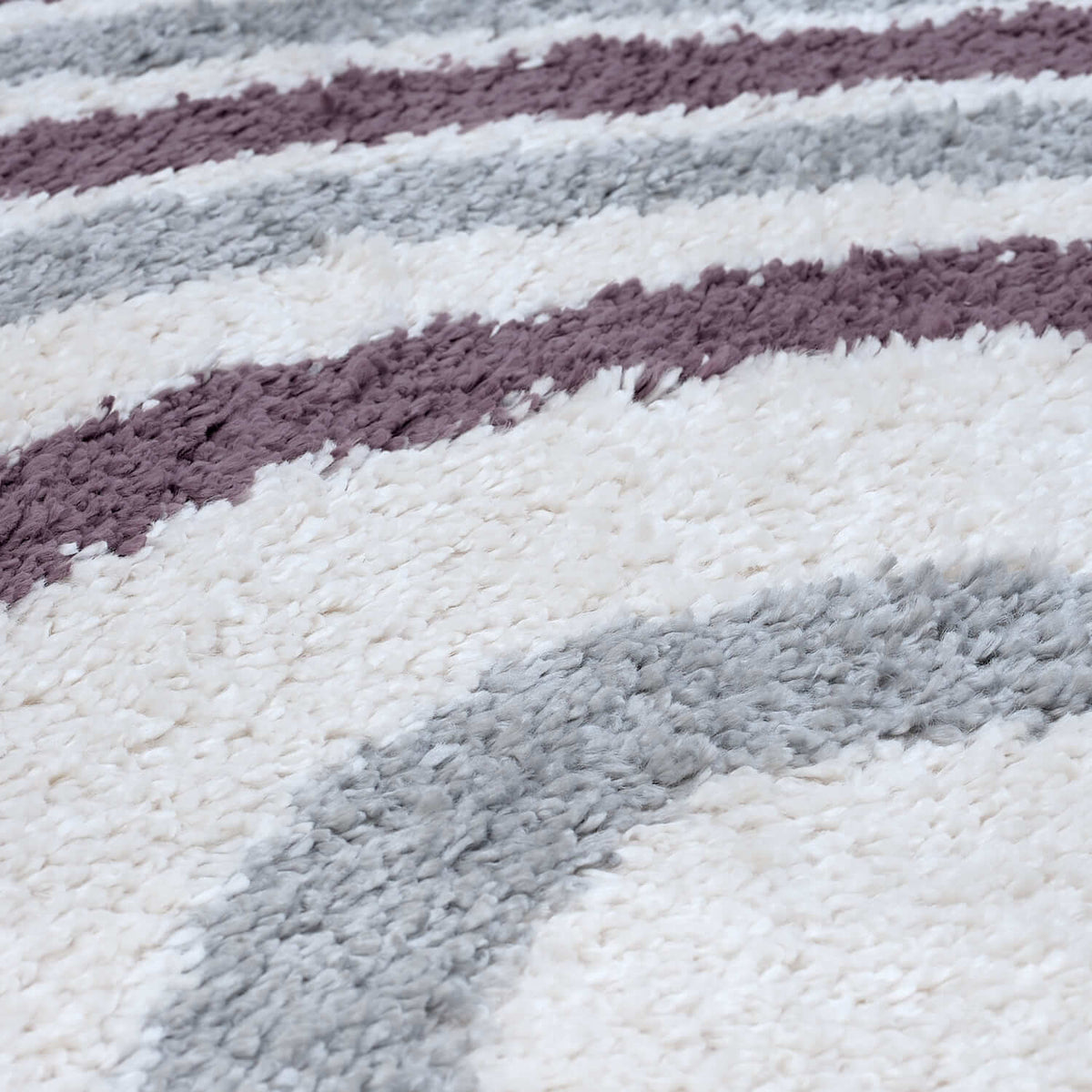 Moodi Shaggy Grey/Purple Smokeberry Rug - MOOAZAA