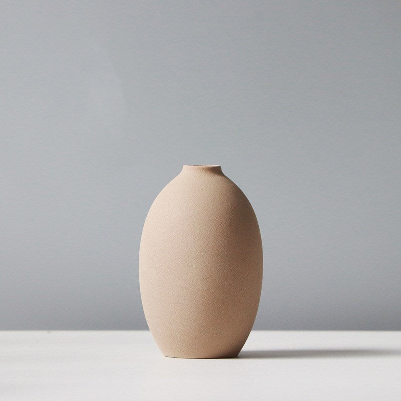 Morandi Decoration Vase Living Room Decoration Small Decoration Nordic Ceramic Home Bedroom Desktop Flower - MOOAZAA