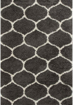 Moroccan Dark Grey Shaggy Rug | 640 - MOOAZAA