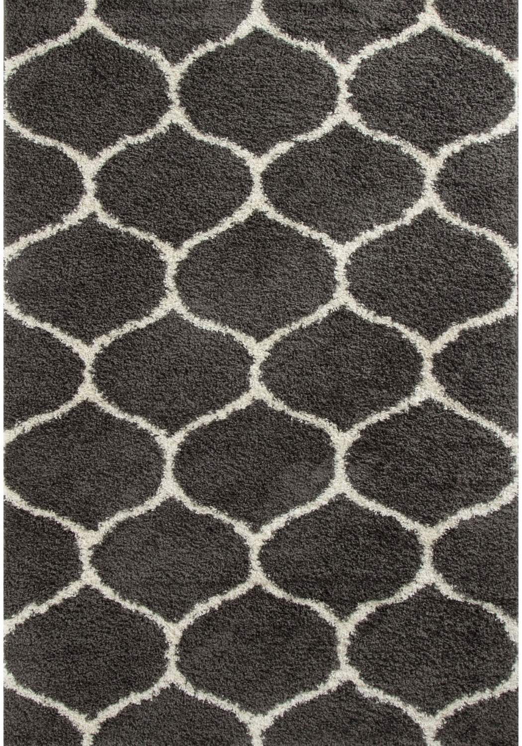 Moroccan Dark Grey Shaggy Rug | 640 - MOOAZAA