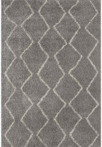Moroccan Grey Shaggy Rug | 810 - MOOAZAA