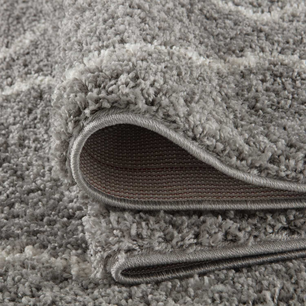 Moroccan Grey Shaggy Rug | 810 - MOOAZAA
