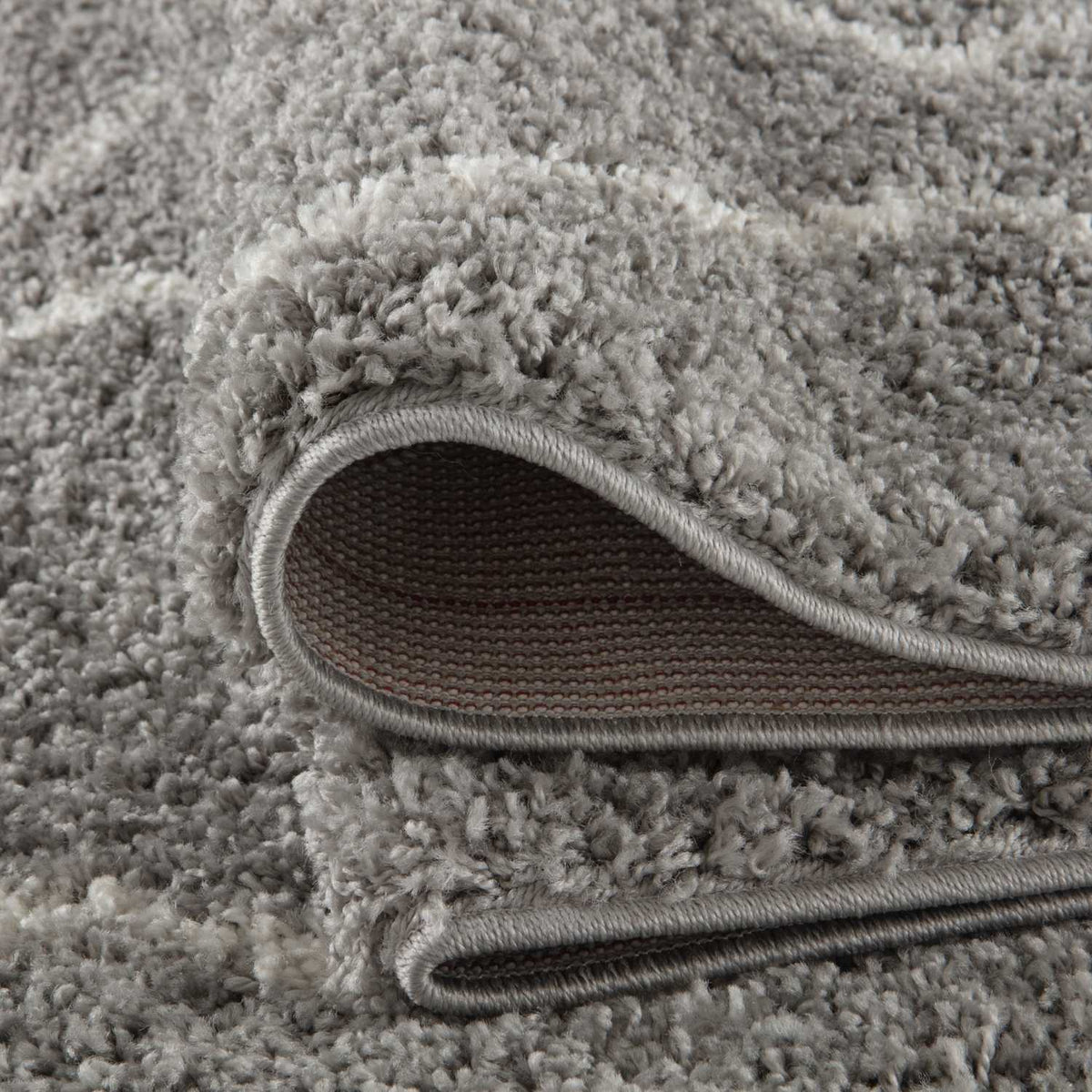 Moroccan Grey Shaggy Rug | 810 - MOOAZAA