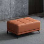 Morocco Luxury Living Room Leather Footstool, End of bed bench - MOOAZAA 