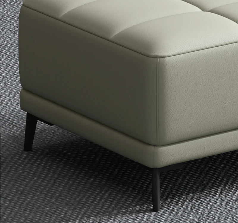 Morocco Luxury Living Room Leather Footstool, End of bed bench - MOOAZAA 