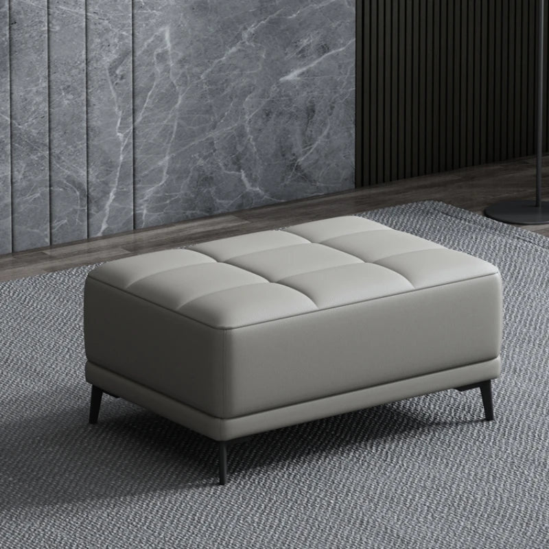 Morocco Luxury Living Room Leather Footstool, End of bed bench - MOOAZAA 