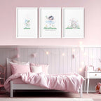 Murals For Nursery Rooms | Set of 3 wall art prints