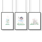 Murals For Nursery Rooms | Set of 3 wall art prints