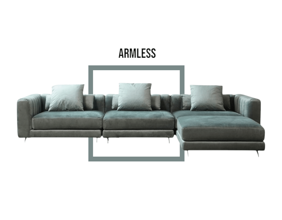 MUSES Modern Leather Sectional Corner Sofa With Cushions - MOOAZAA 