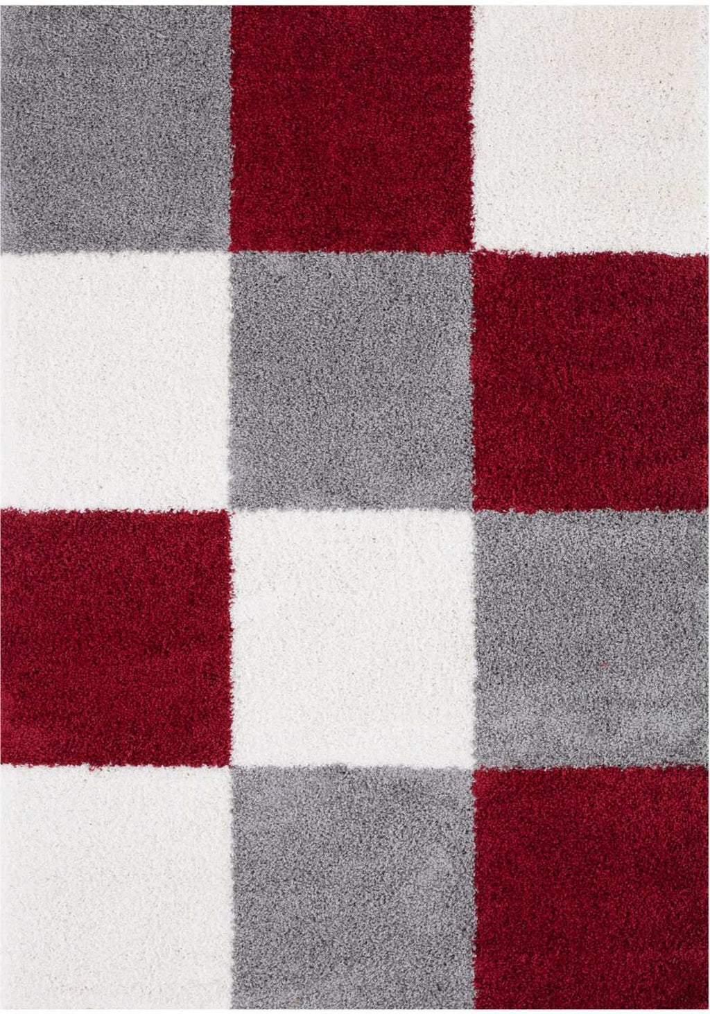 Myshaggy Geometric Red Rug - MOOAZAA